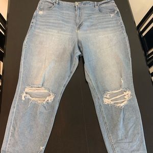 American Eagle super high-waisted mom jeans